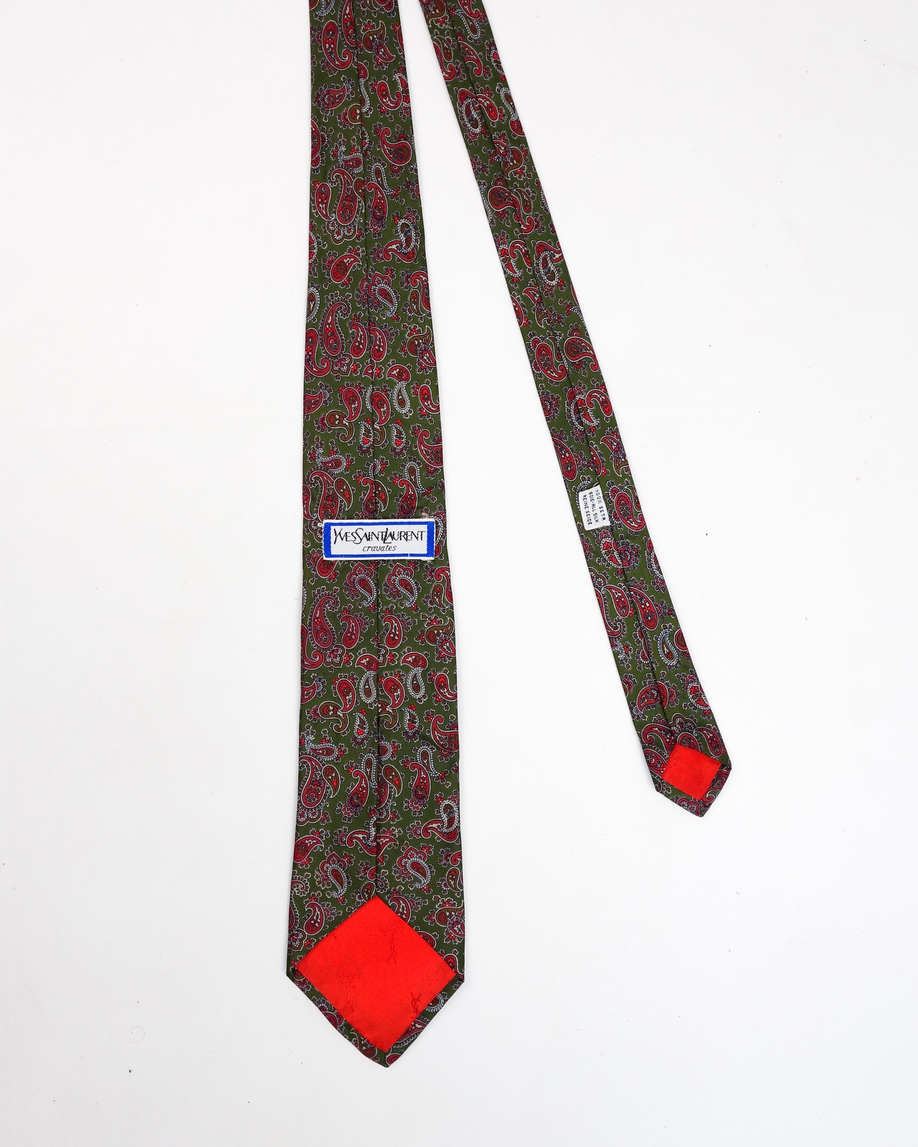 Vintage Yves shops Saint Laurent all silk Marshall Field & Co tie