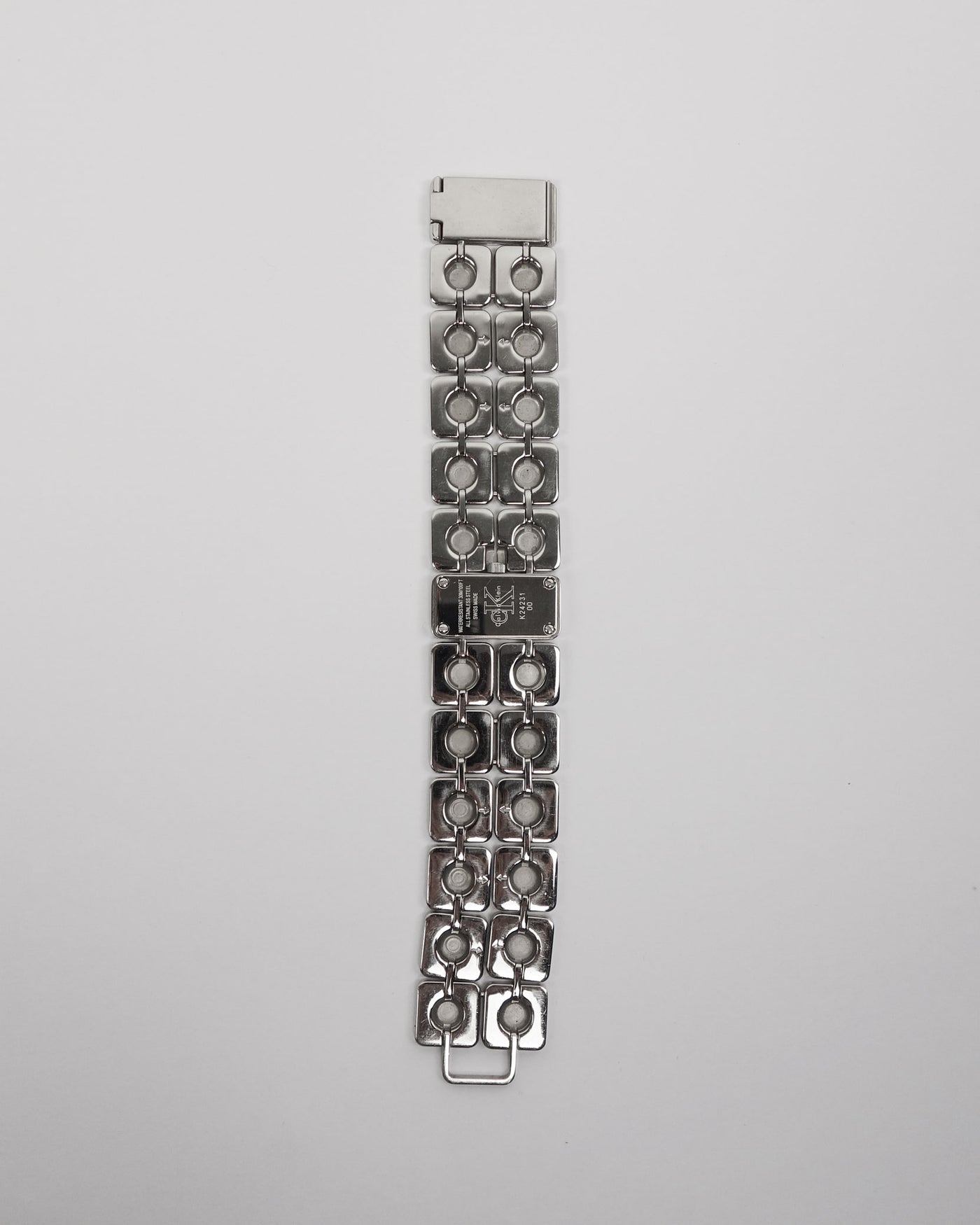 Calvin Klein Swiss Made Squares Metallic Watch 2000's