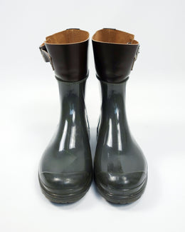 Marni Leather + Rubber Belted Raining Boots 2000's