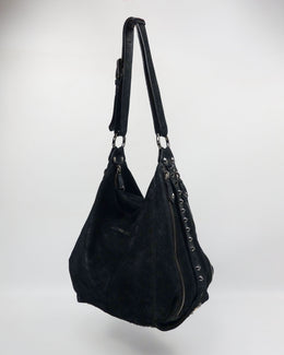 Pierre Balmain by Cristophe Decarnin Suede Hobo Bag FW 2008 - Vintagetts