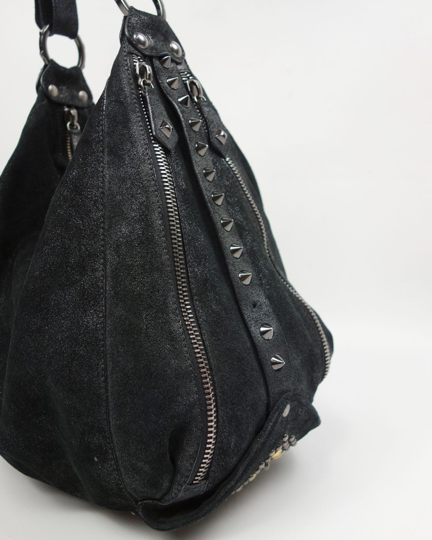 Pierre Balmain by Cristophe Decarnin Suede Hobo Bag FW 2008 - Vintagetts