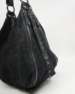 Pierre Balmain by Cristophe Decarnin Suede Hobo Bag FW 2008 - Vintagetts