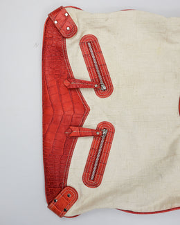 Kenzo Mesh + Leather Red Bag 2000's - Vintagetts