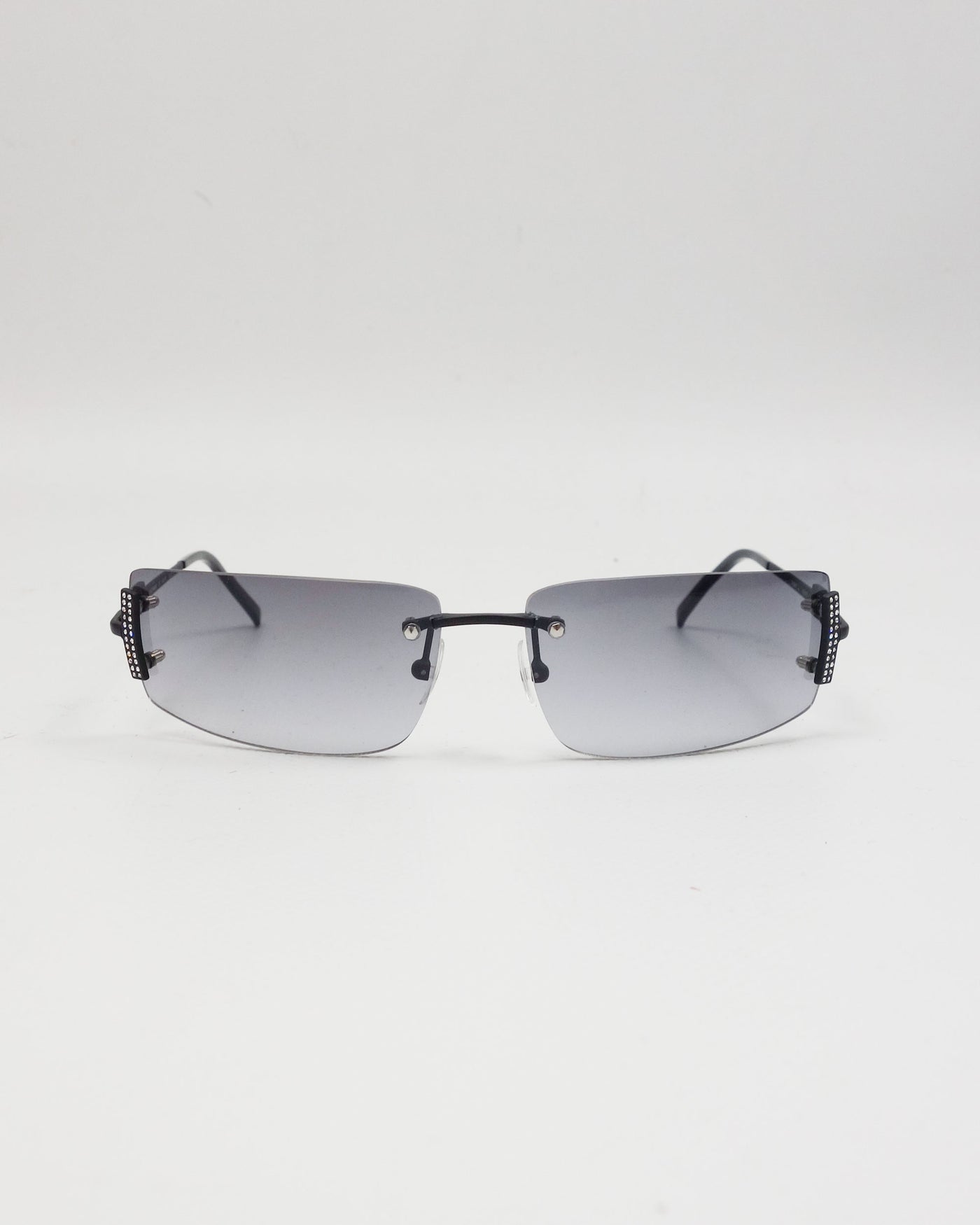 Giuliano Fujiwara Black Slim Frame Sunglasses 2000's - Vintagetts