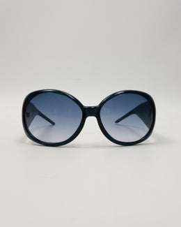 Roberto Cavalli Deep Green Decorated Sunglasses 2000's