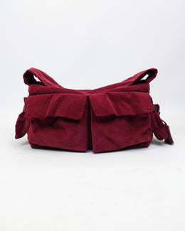 Sequoia Red Corduroy Cargo Bag 2000's