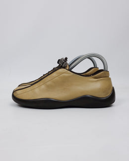 Prada Nappa Sport Beige Leather Sneakers 2000's