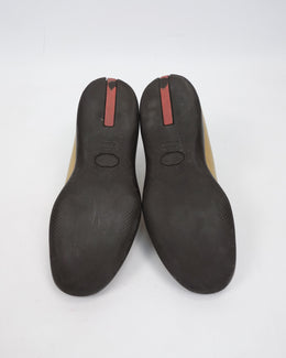 Prada Nappa Sport Beige Leather Sneakers 2000's