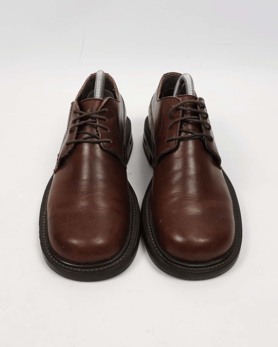 Kenzo Homme Brown Leather Derby Shoes 1990's