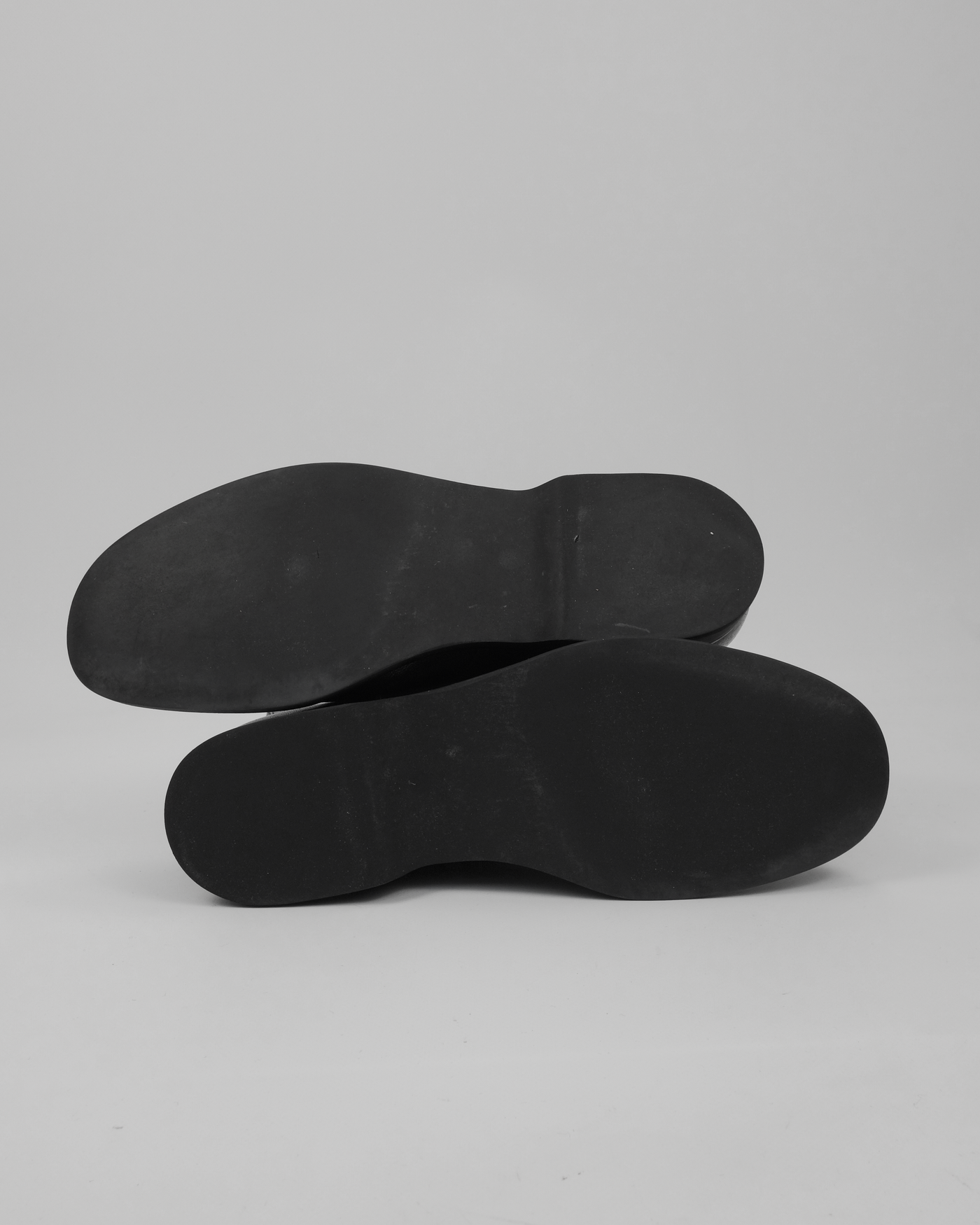 Jil Sander 28-Ring Grained Leather Black Boots 2000's