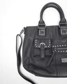 Diesel 3-D Pocket Black Utility Bag 2000's