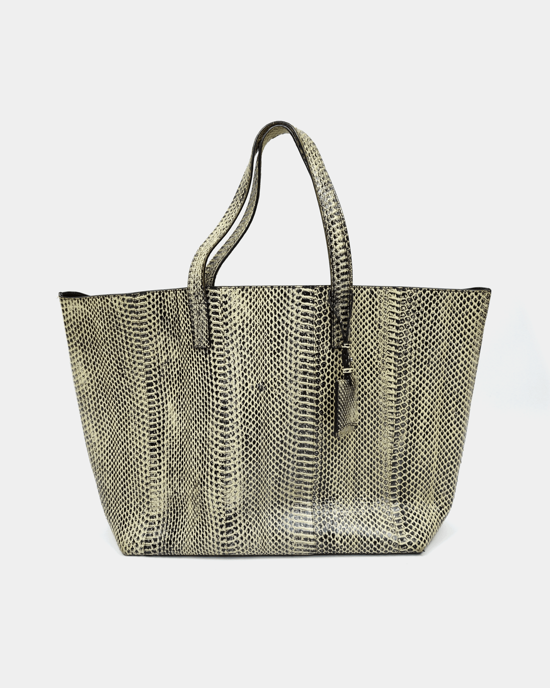 Snakeskin tote bag sales