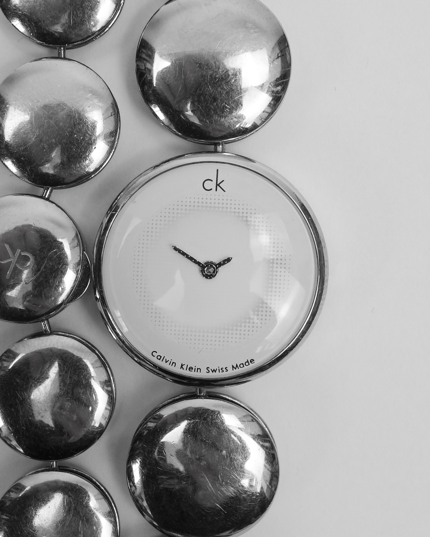 Calvin Klein Swiss Made Metallic Watch 2000's