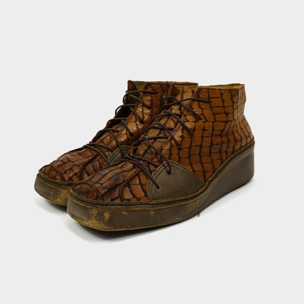 Mihara Yasuhiro Textured Leather Shoes 1990's