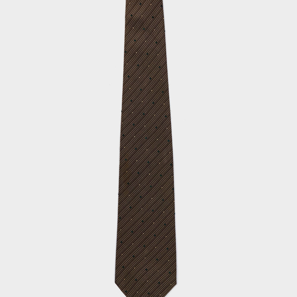 Comme des Garçons Homme 2-Tone Dots Tie 1990's