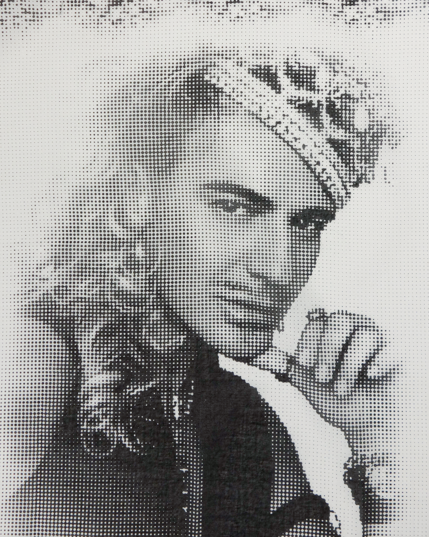 John Galliano Portrait Cotton Bandana 2000's