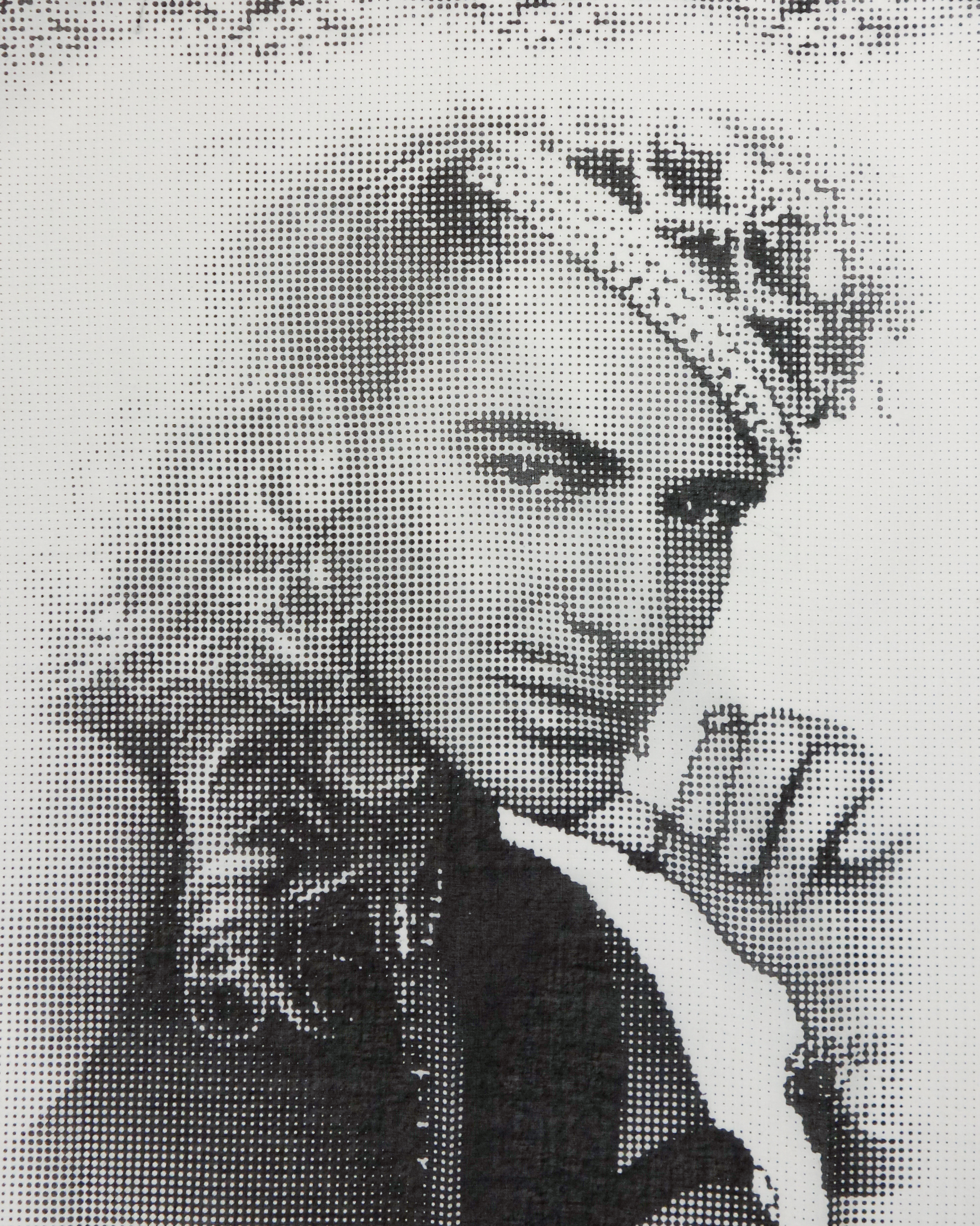 John Galliano Portrait Cotton Bandana 2000's