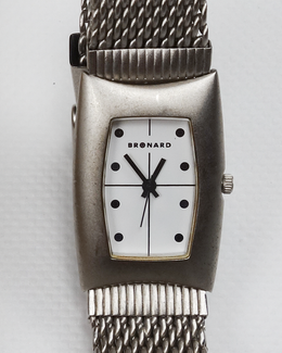 Bronard Metallic Minimalist Watch 1990's