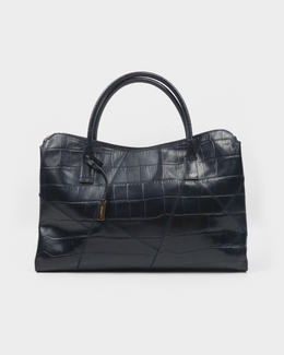 Luana Black Patched Leather Bag 2000's