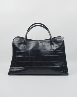 Luana Black Patched Leather Bag 2000's