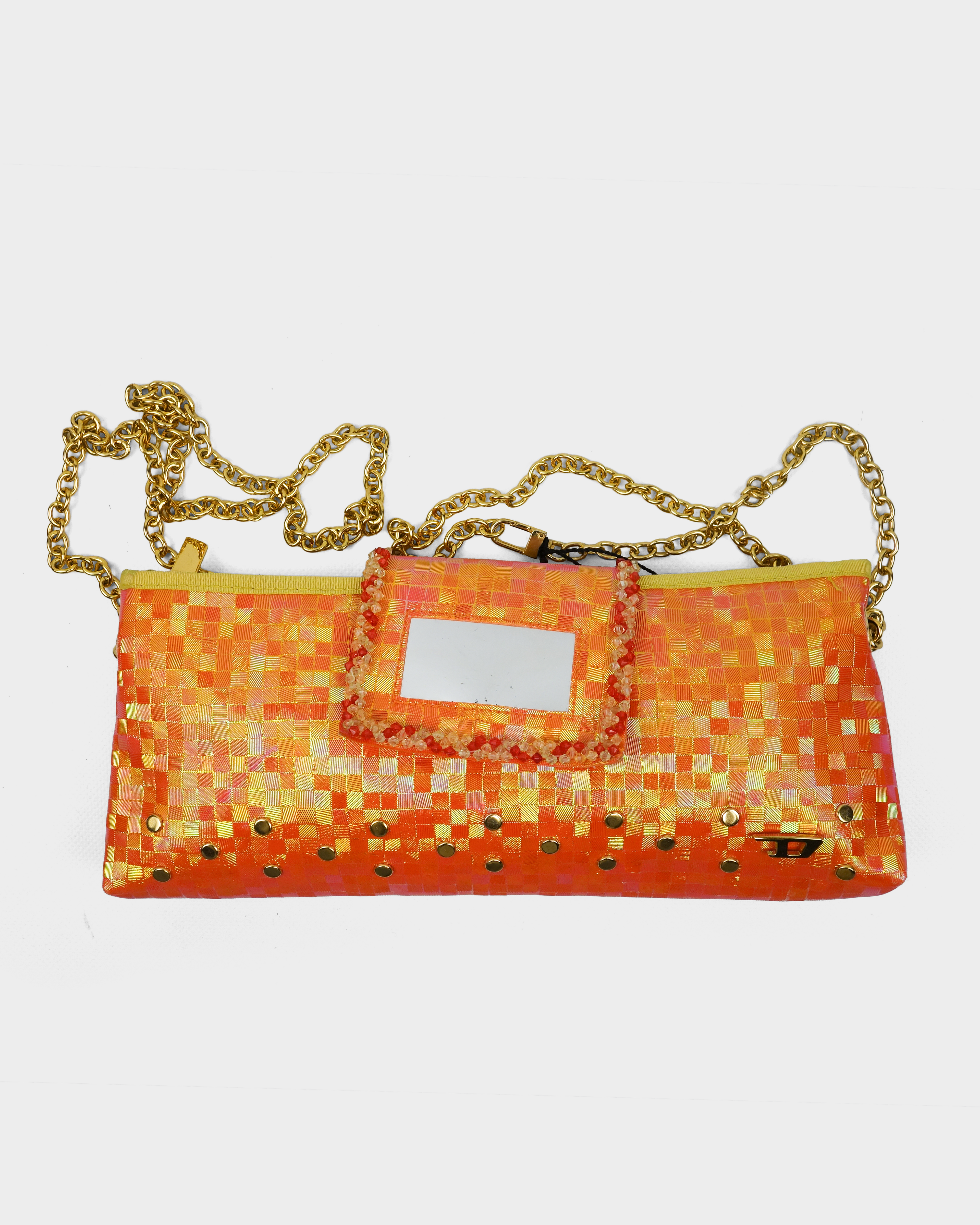 Diesel "Trash" Orange Baguette Bag 2000's
