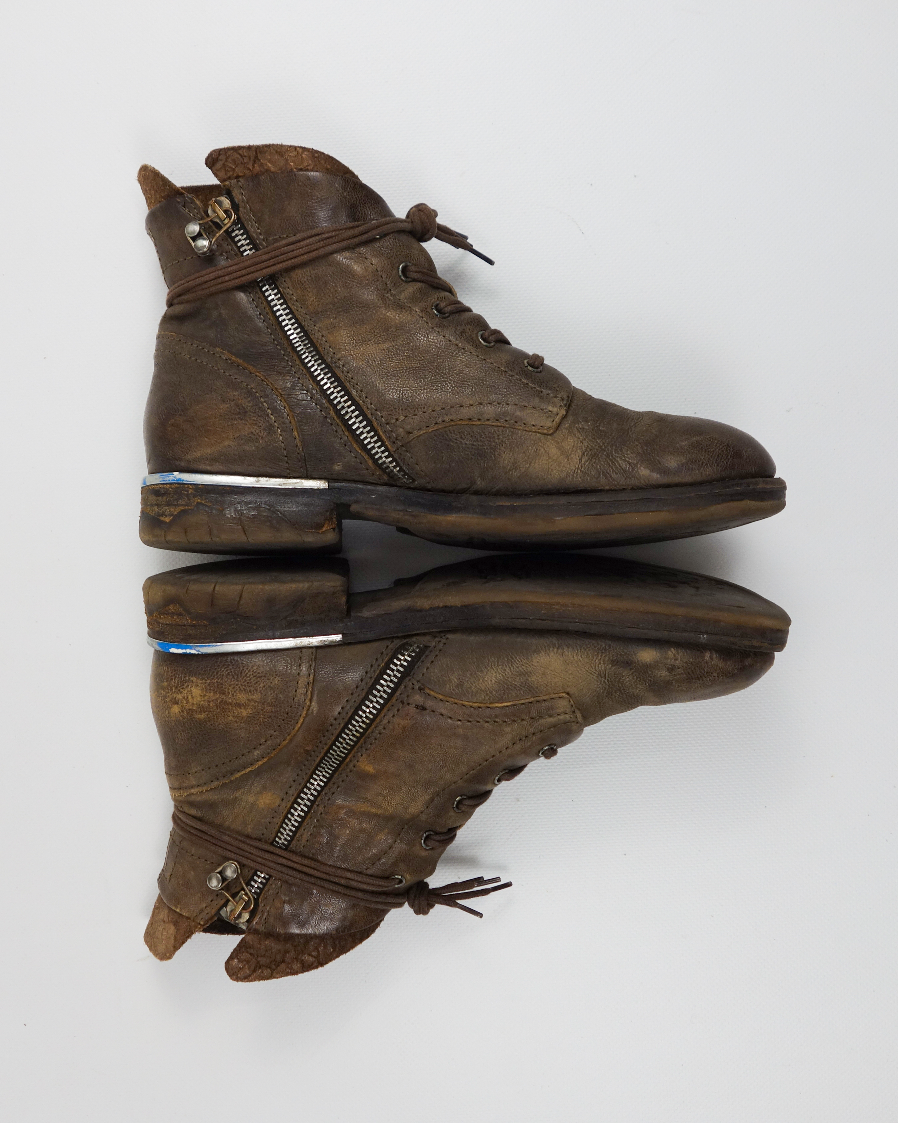 2-Layer Leather Boots 2000's – Vintage TTS