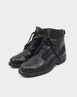 Dirk Bikkembergs Black Leather Boots 1990's