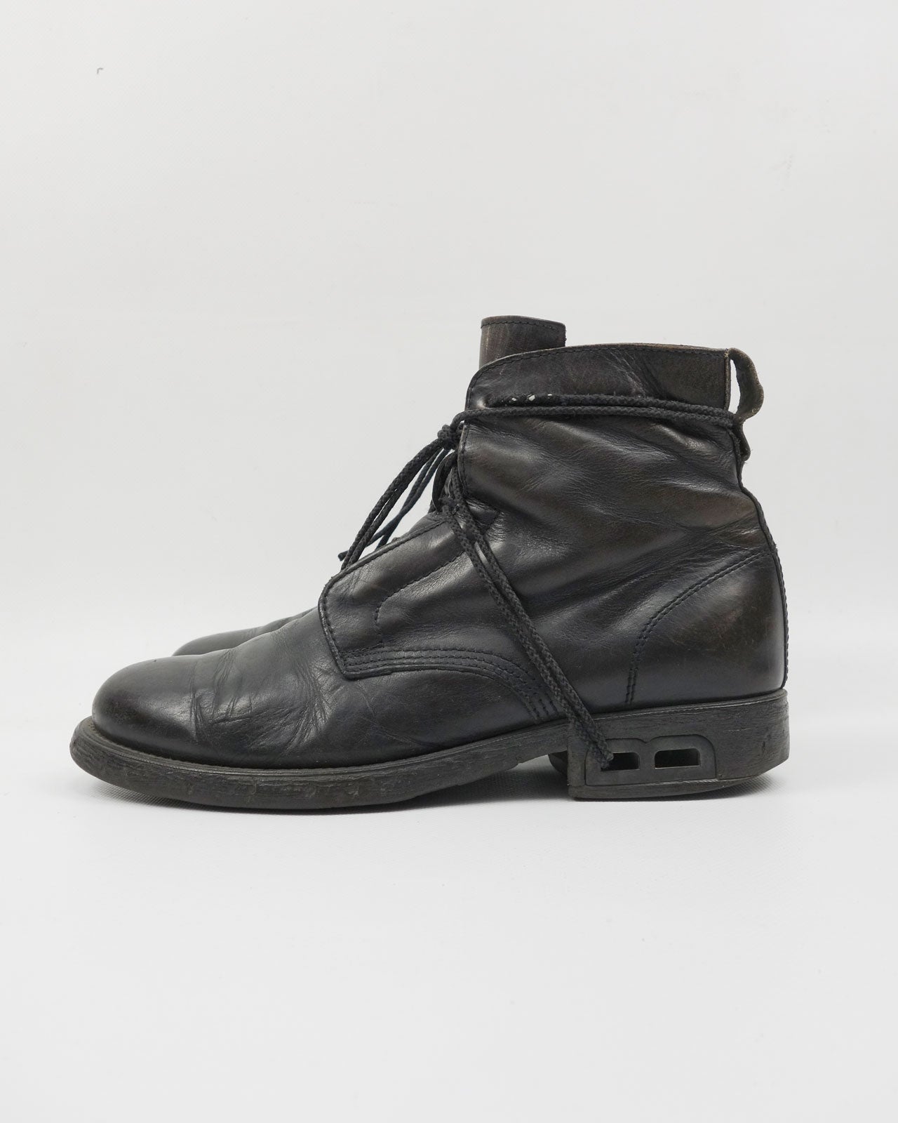 Dirk Bikkembergs Black Leather Boots 1990's