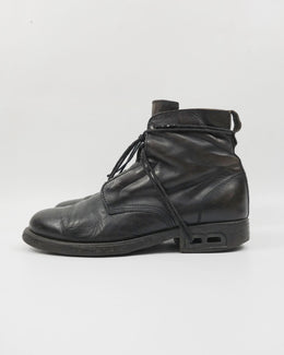 Dirk Bikkembergs Black Leather Boots 1990's