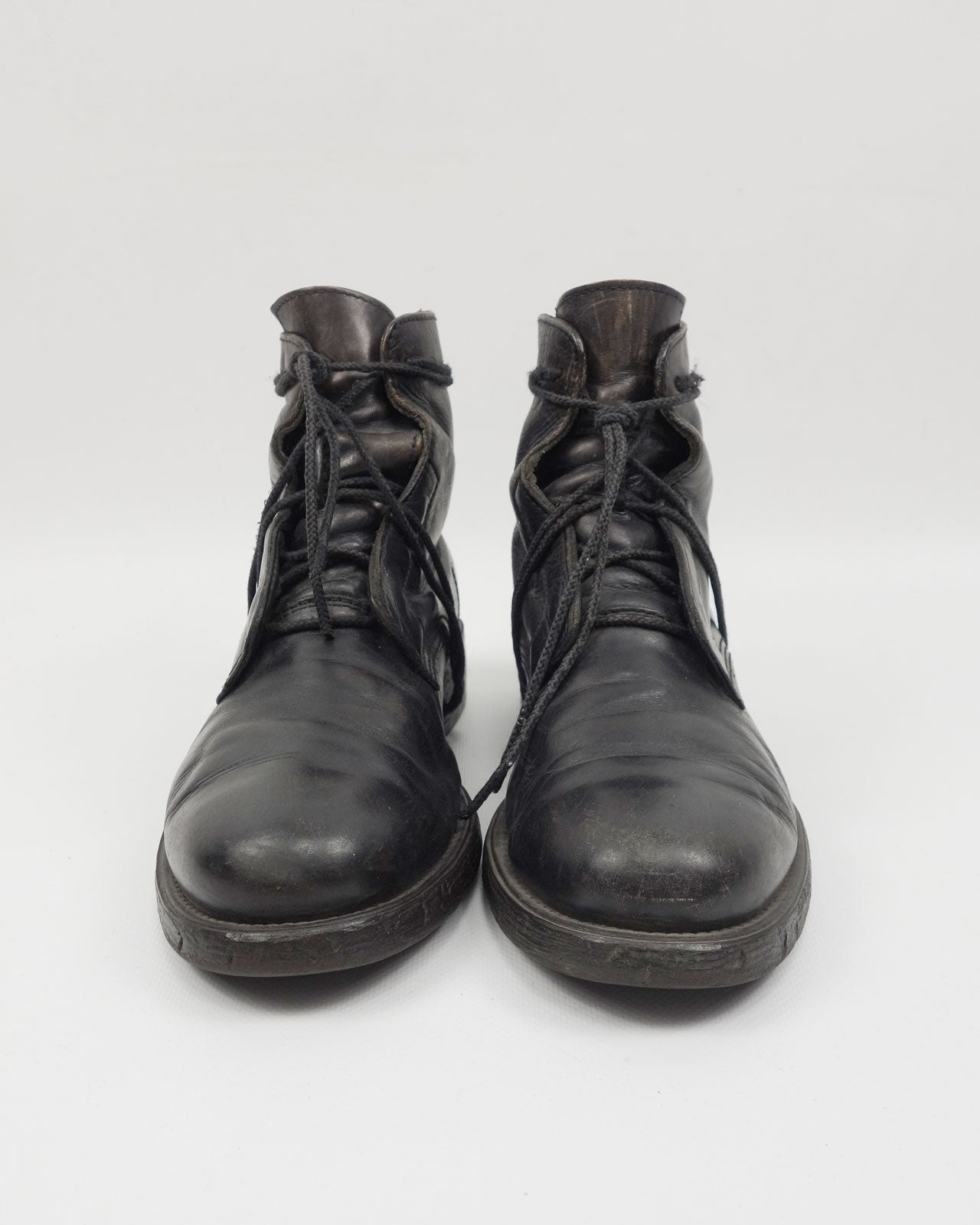 Dirk Bikkembergs Black Leather Boots 1990's