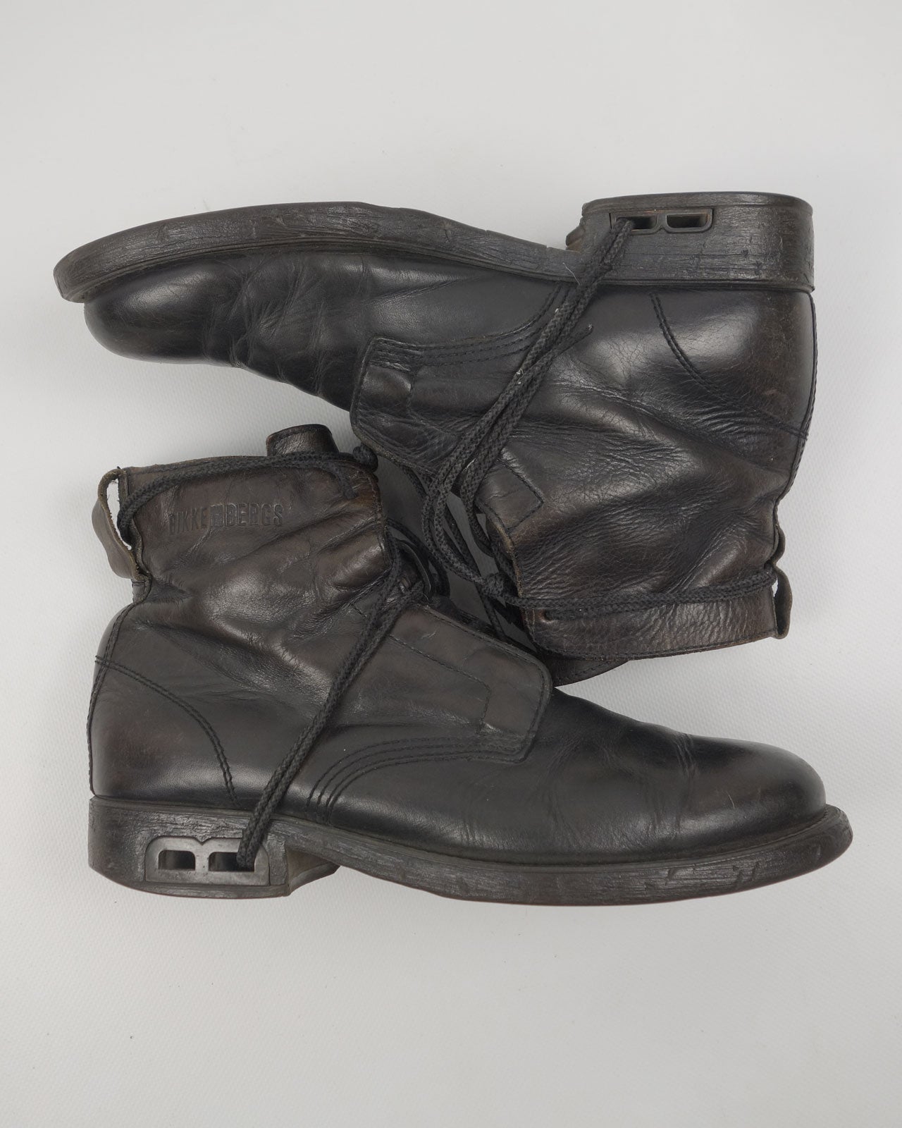 Dirk Bikkembergs Black Leather Boots 1990's