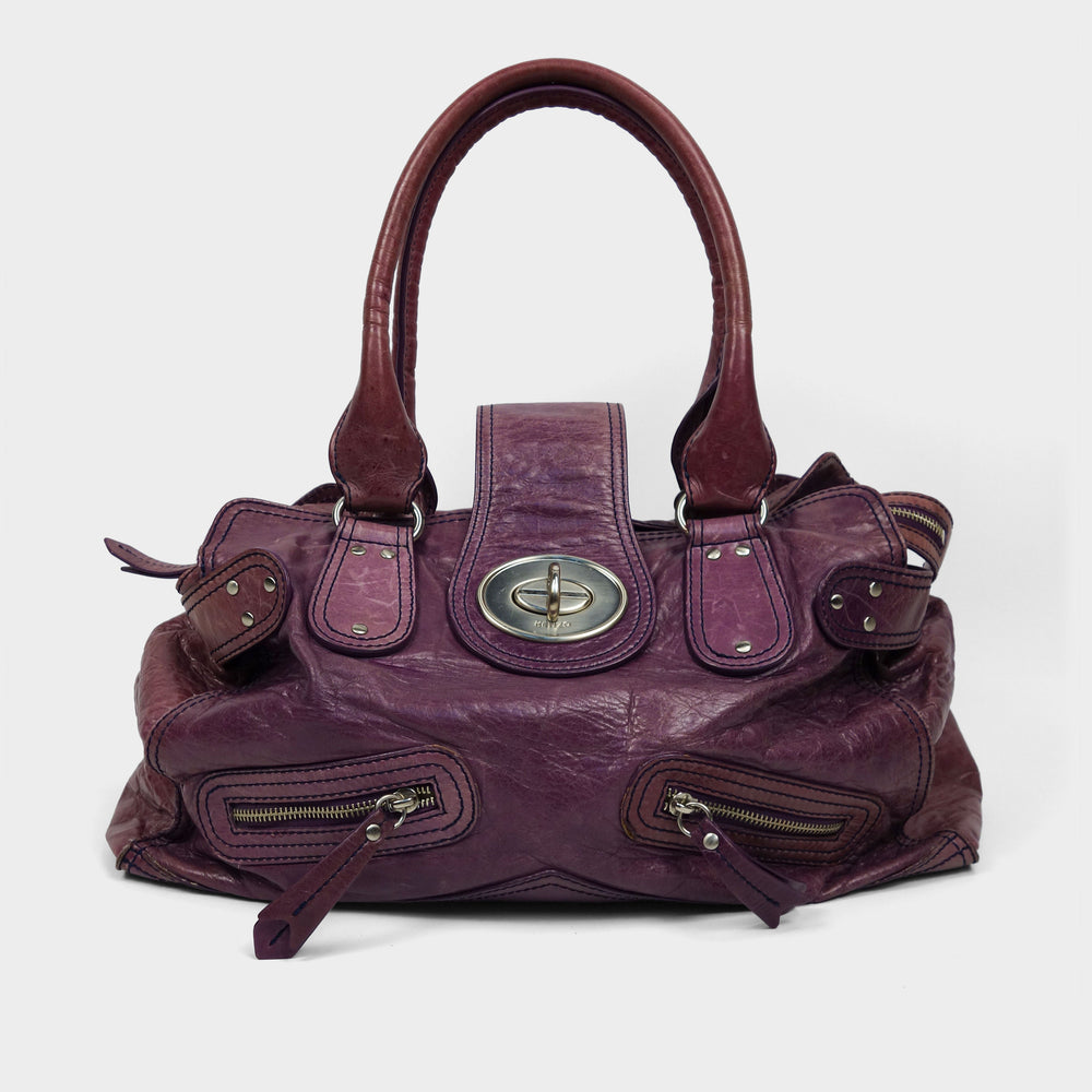 Kenzo Faded Purple + Silver Wide Bag 2000's