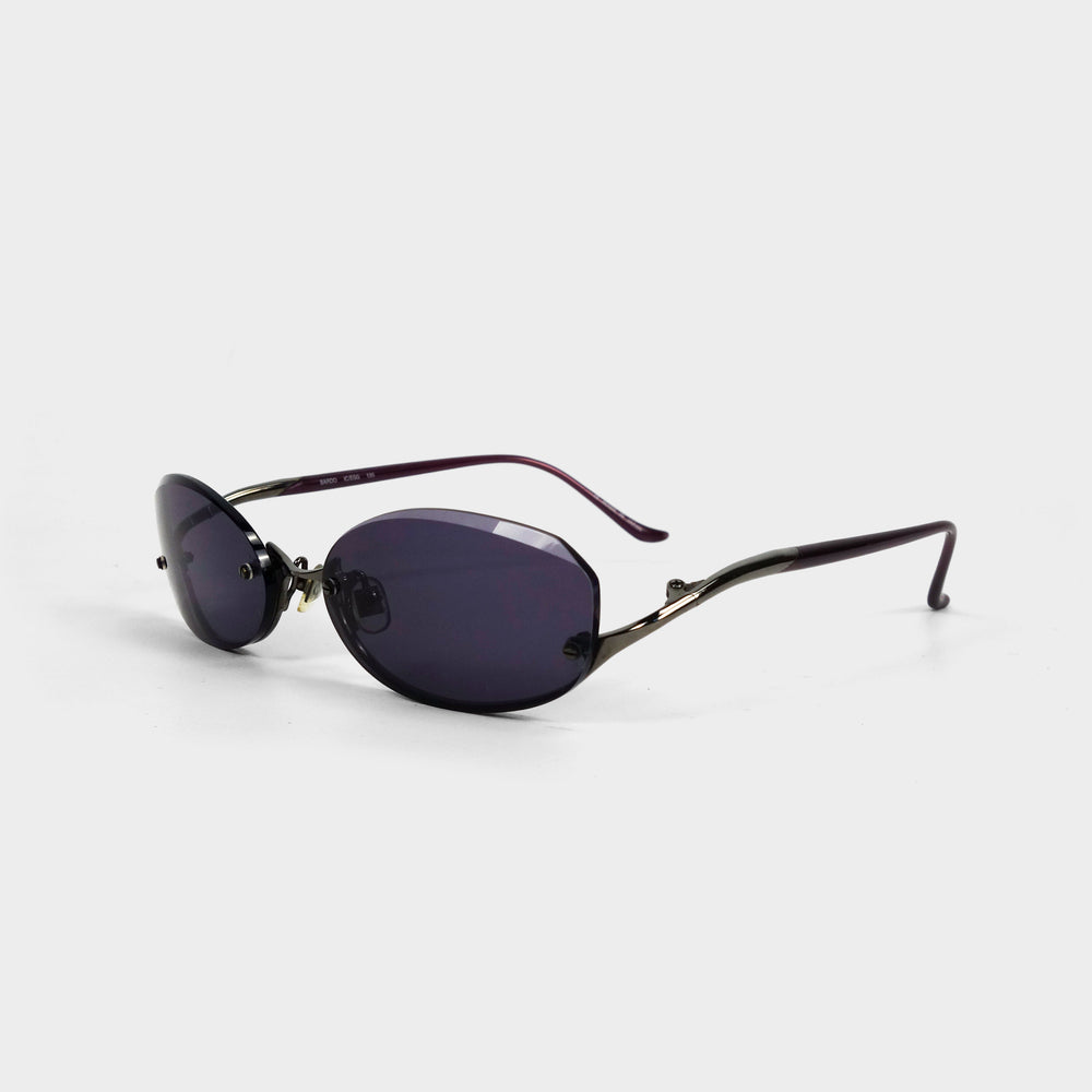 Kata Bardo Metallic Purple Sunglasses 2000's