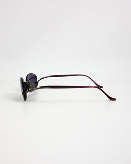 Kata Bardo Metallic Purple Sunglasses 2000's
