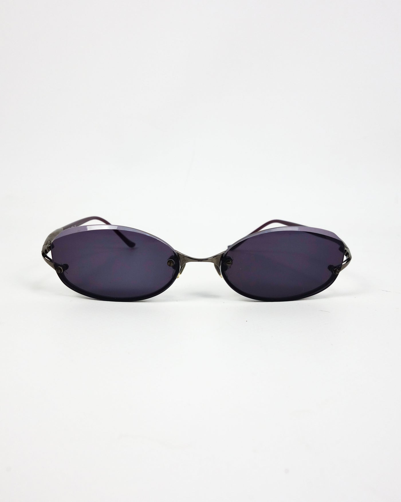 Kata Bardo Metallic Purple Sunglasses 2000's