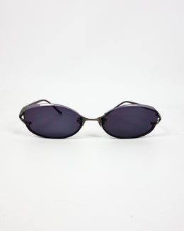 Kata Bardo Metallic Purple Sunglasses 2000's