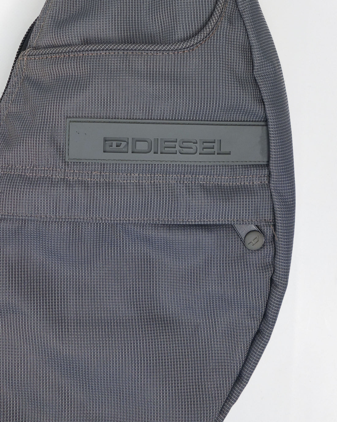 Diesel 3-D Logo Grey Sling Bag 2000's