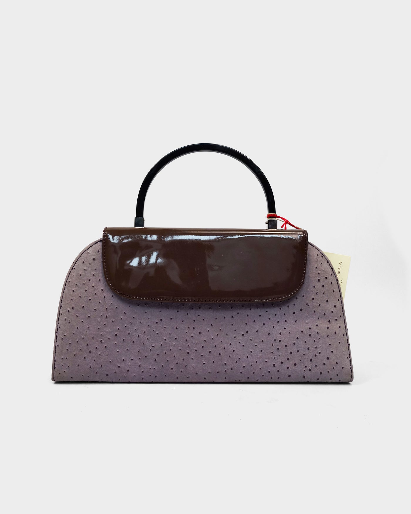 Pierre Balmain Faded Purple Textured Bag 1990's