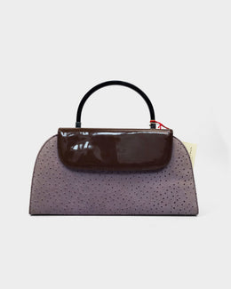 Pierre Balmain Faded Purple Textured Bag 1990's