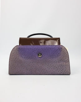 Pierre Balmain Faded Purple Textured Bag 1990's