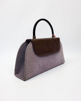 Pierre Balmain Faded Purple Textured Bag 1990's