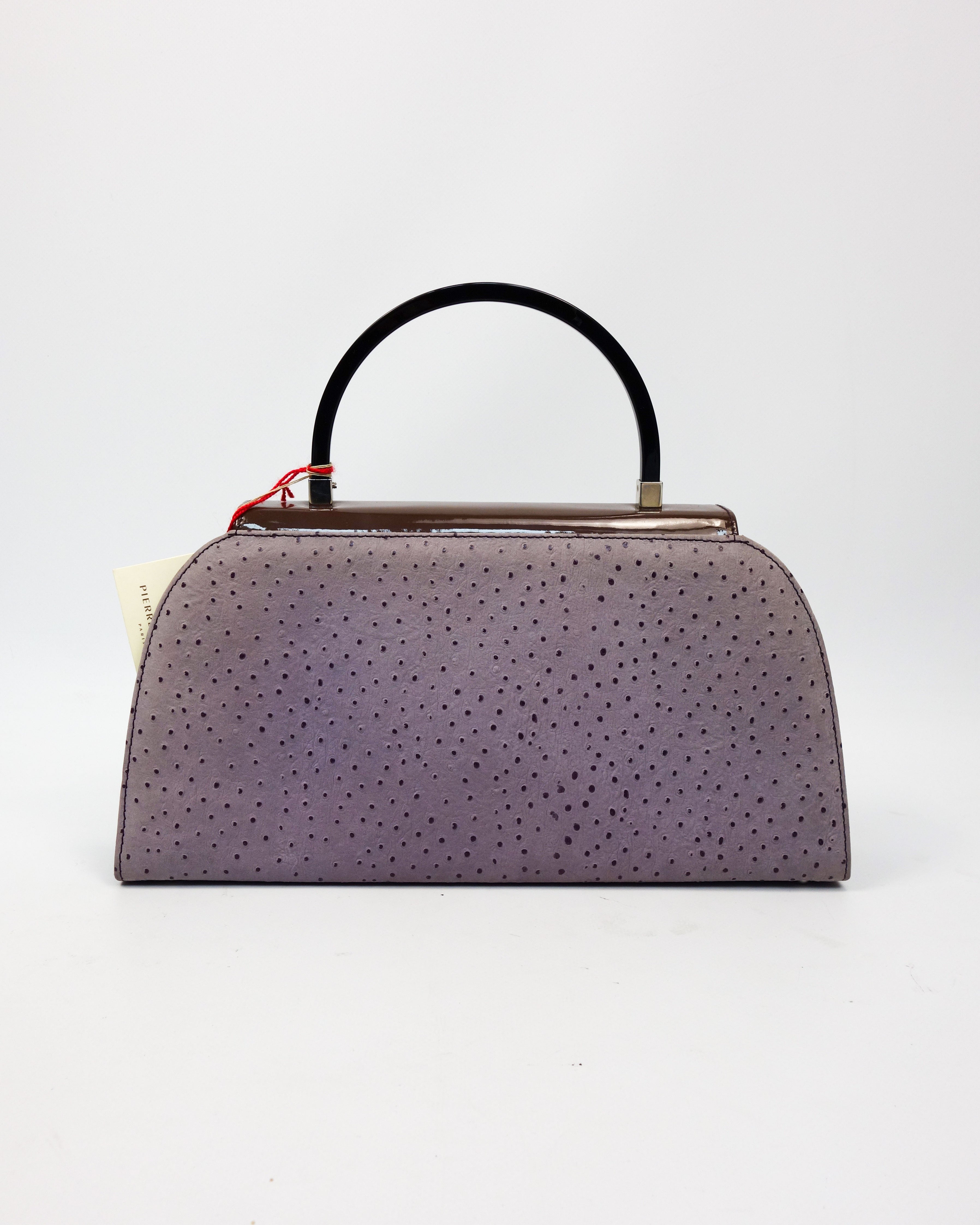 Pierre Balmain Faded Purple Textured Bag 1990 s Vintage TTS