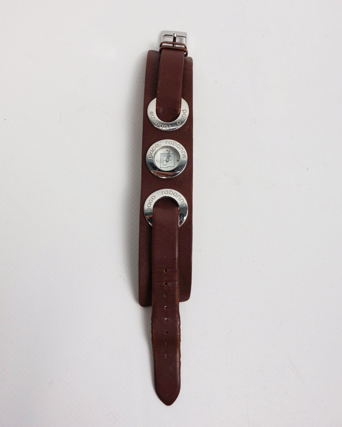 Paco Rabanne Brown Leather Watch 2006