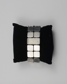 Calvin Klein Swiss Made Squares Metallic Watch 2000's