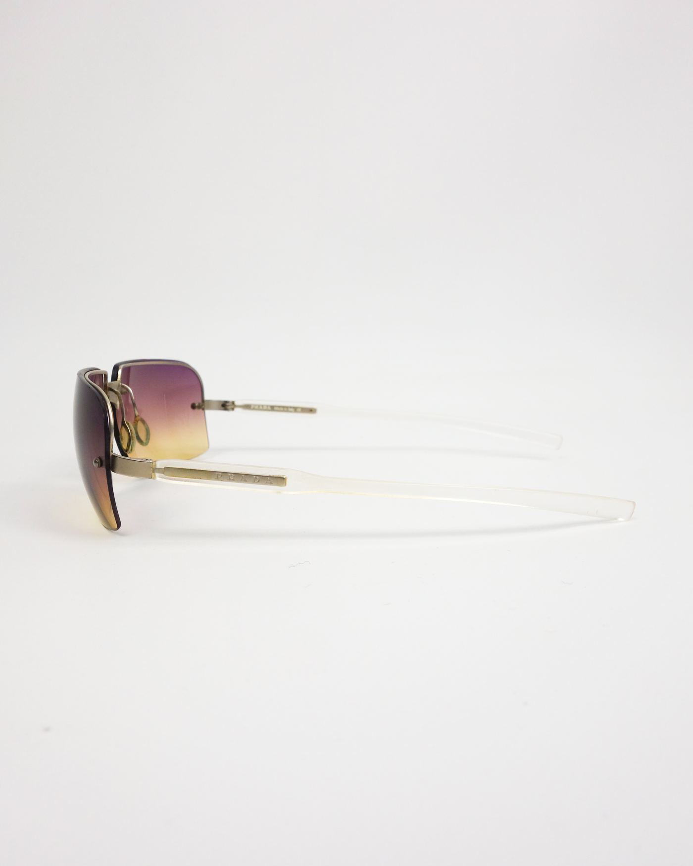 Prada Translucid Faded Cristal Sunglasses 2000's