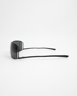 Gucci Black Aluminium Sunglasses 2000's