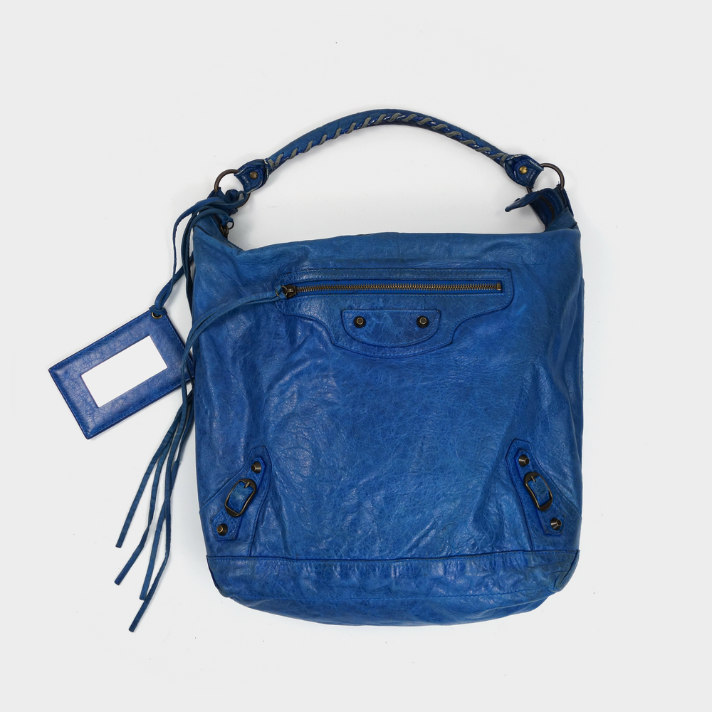 Balenciaga Day Blue Leather Bag 2010