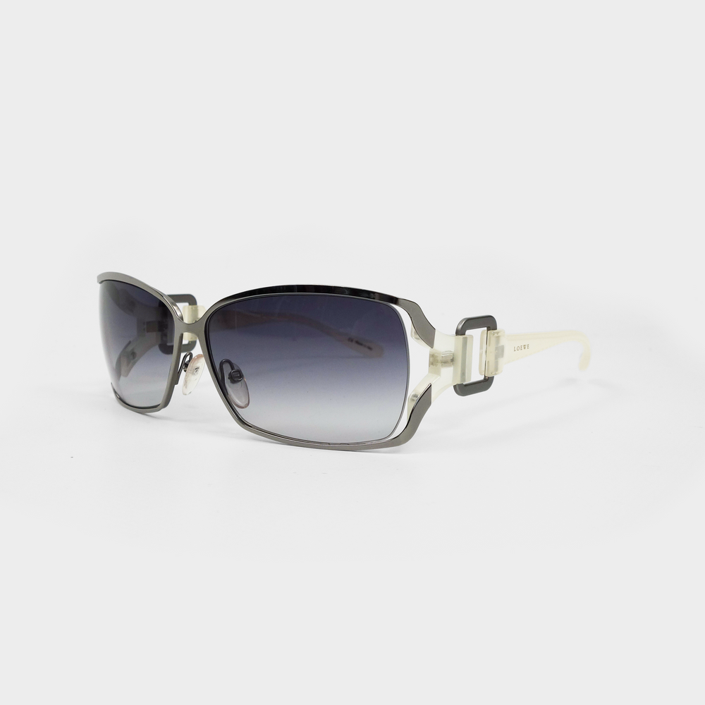 Loewe Faded Purple Silver Sunglasses 2000's