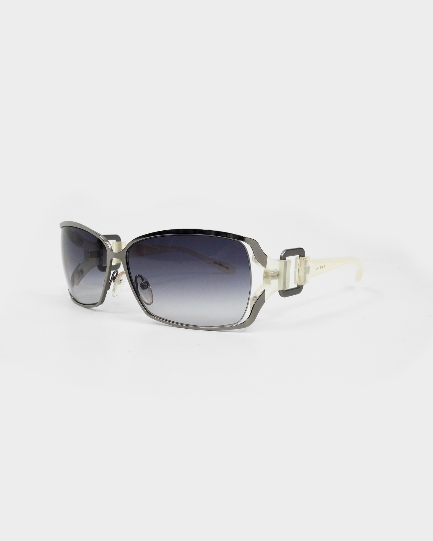 Loewe Faded Purple Silver Sunglasses 2000's