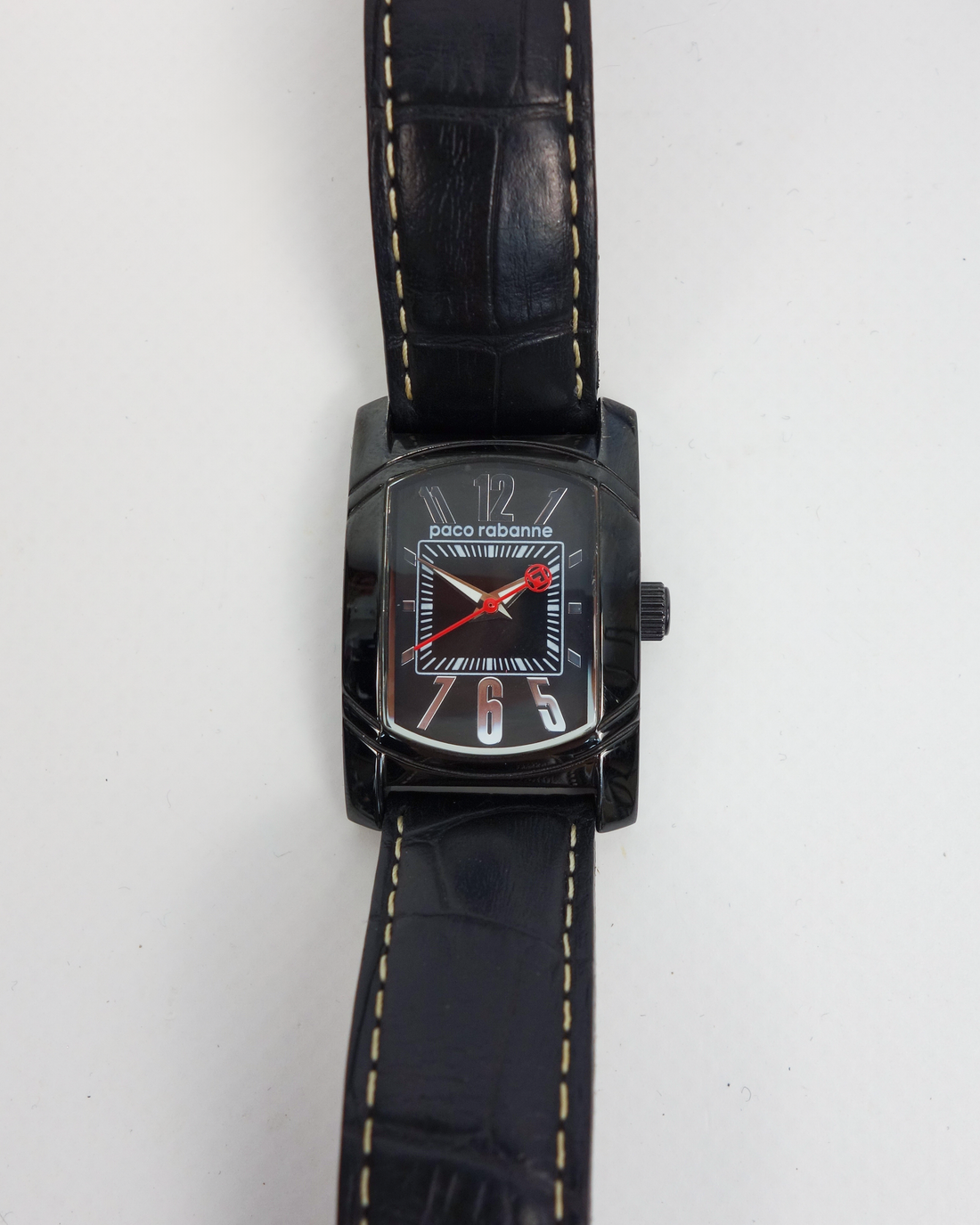 Paco Rabanne Black Leather Watch 2008